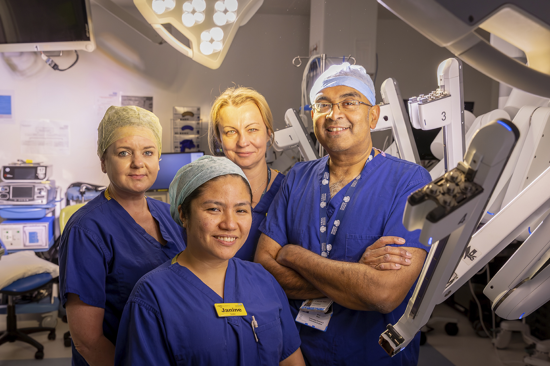 Mr Shiyam Nizar his surgical team Consultant Colorectal General Surgeon London Bowel Doctor, Frimley, Surrey, London